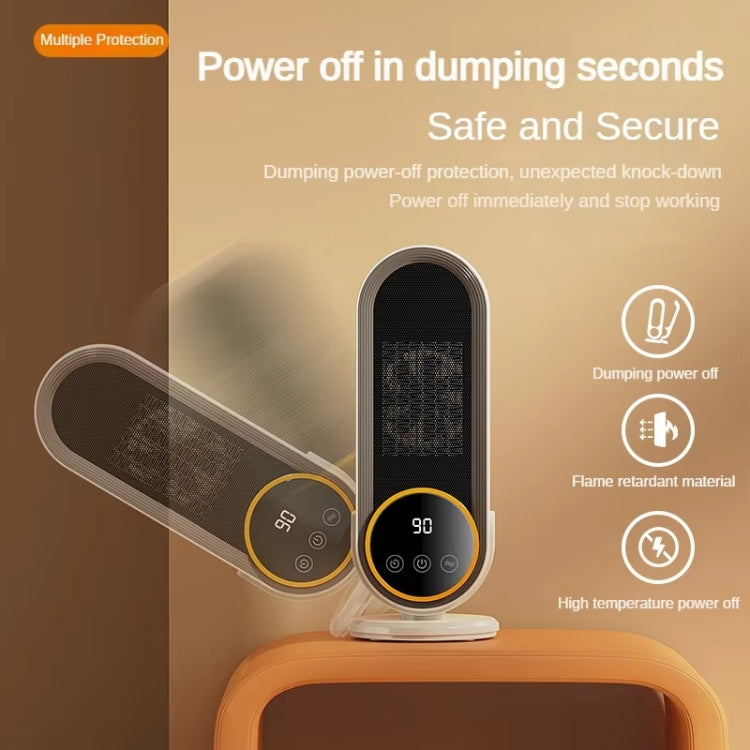 E68S 1200W PTC Ceramic Heating Desktop Smart Electric Heater, Plug: US Plug(Remote Control Model) - Electric Heaters by PMC TechLife | Online Shopping South Africa | PMC TechLife | Buy Now Pay Later Mobicred