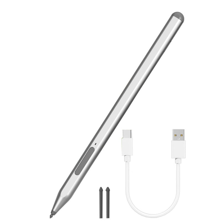 For Microsoft Surface Pro/Go/Laptop/Book Anti-Touch Handwriting Capacitive Pen(Silver) - Stylus Pen by PMC TechLife | Online Shopping South Africa | PMC TechLife | Buy Now Pay Later Mobicred