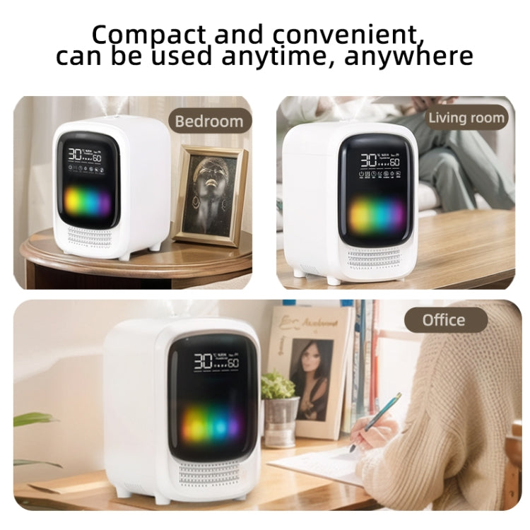 FS101 3.5L Colorful Light Home Bluetooth Music Aromatherapy Humidifier, Spec: AU Plug(Whtie) - free shipping - PMC TechLife - Order now!