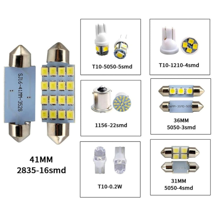 42pcs/Set Car Interior Reading LED Light Combination Set - Dome Lights by PMC TechLife | Online Shopping South Africa | PMC TechLife | Buy Now Pay Later Mobicred