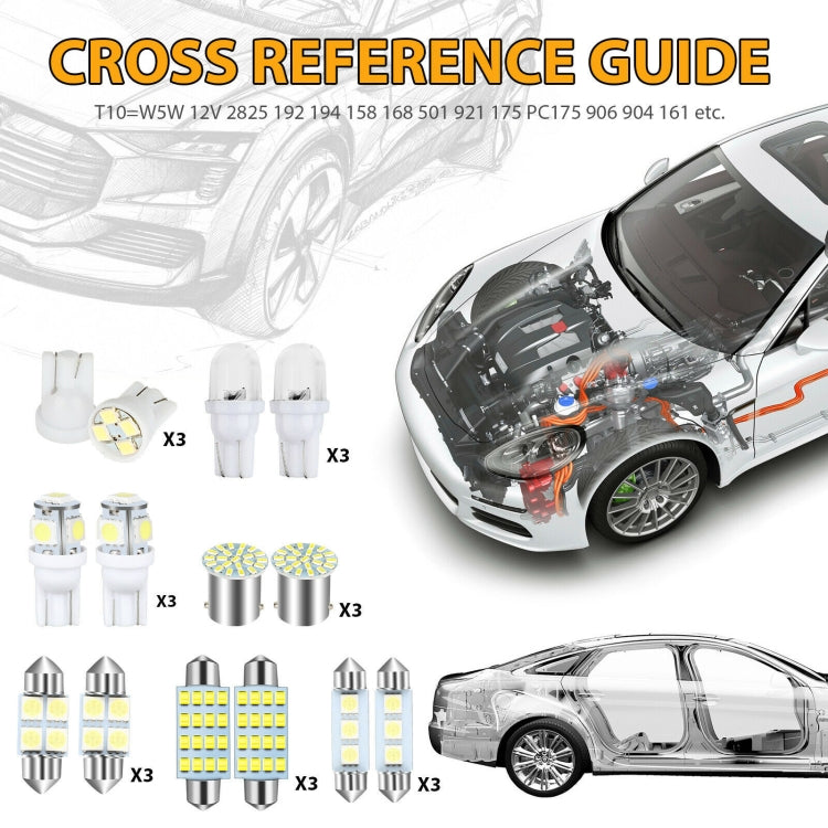 42pcs/Set Car Interior Reading LED Light Combination Set - Dome Lights by PMC TechLife | Online Shopping South Africa | PMC TechLife | Buy Now Pay Later Mobicred