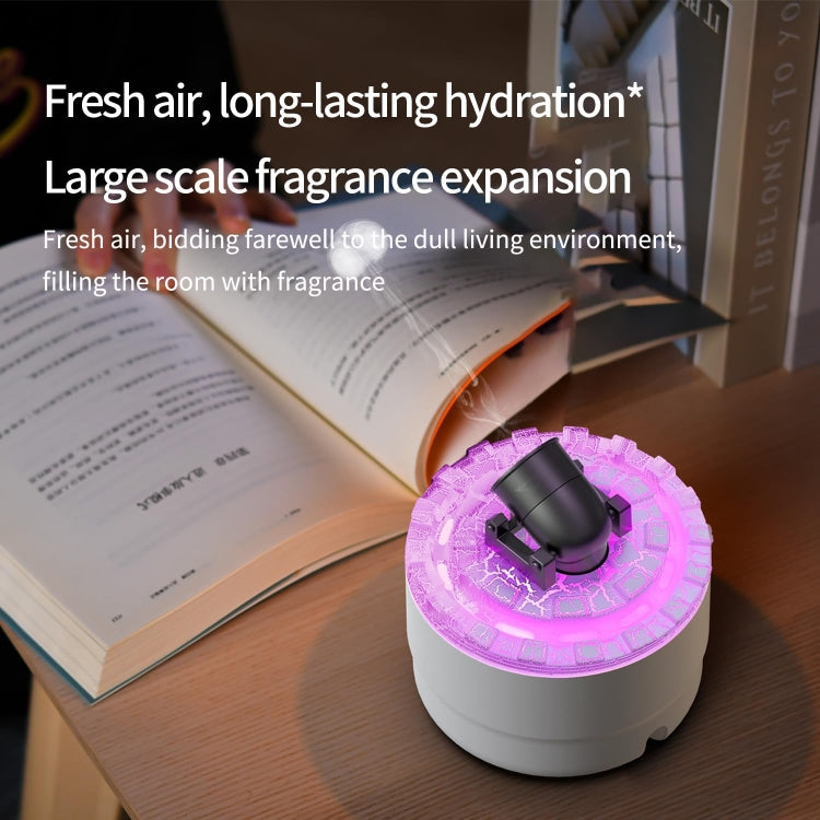 Turret Shape Aromatherapy Humidifier With 3-speed Timer 7-color Atmosphere Light USB Plug Black - free shipping - PMC TechLife - Order now!