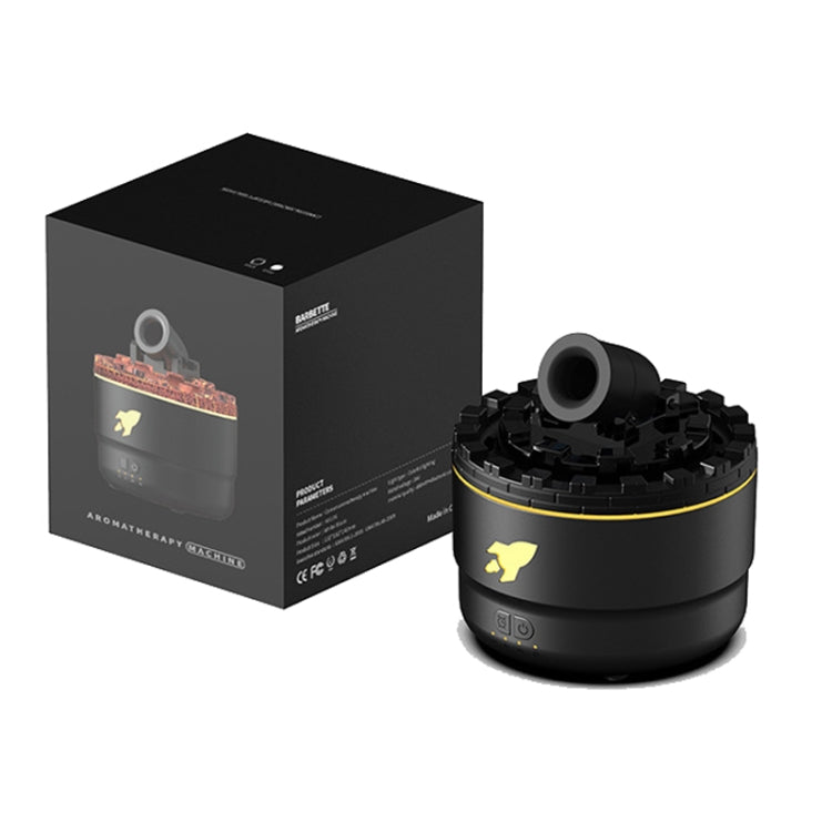 Turret Shape Aromatherapy Humidifier With 3-speed Timer 7-color Atmosphere Light USB Plug Black - free shipping - PMC TechLife - Order now!