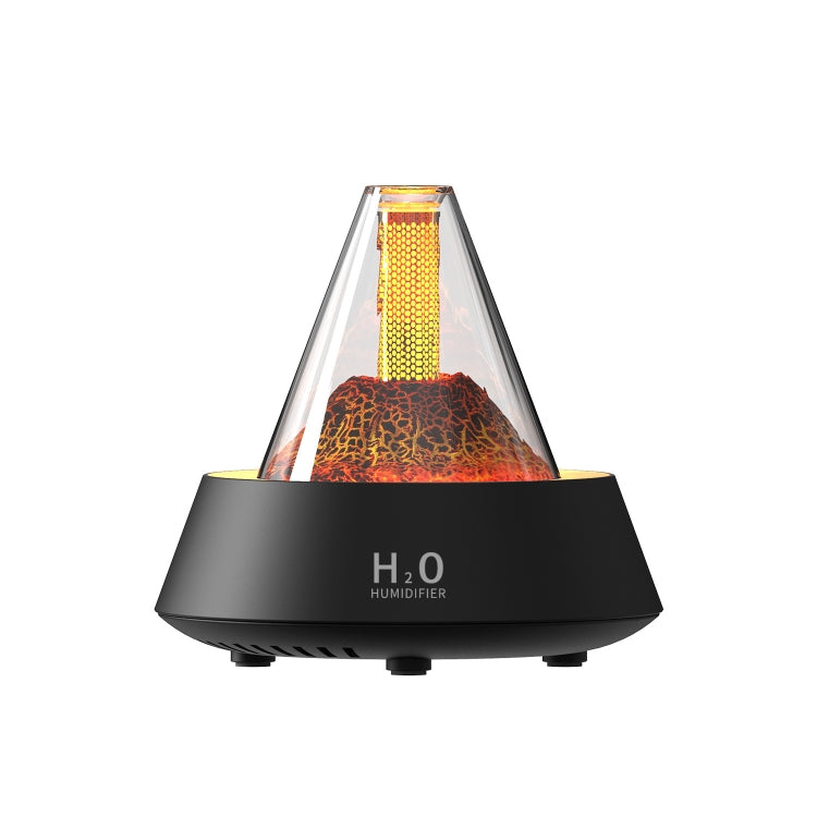 80ml Volcanic Lava Aromatherapy Humidifier With Colorful Lights USB Plug Power(Black) - Air Purifiers & Accessories by PMc TechLife | Online Shopping South Africa | PMc TechLife | Buy Now Pay Later Mobicred