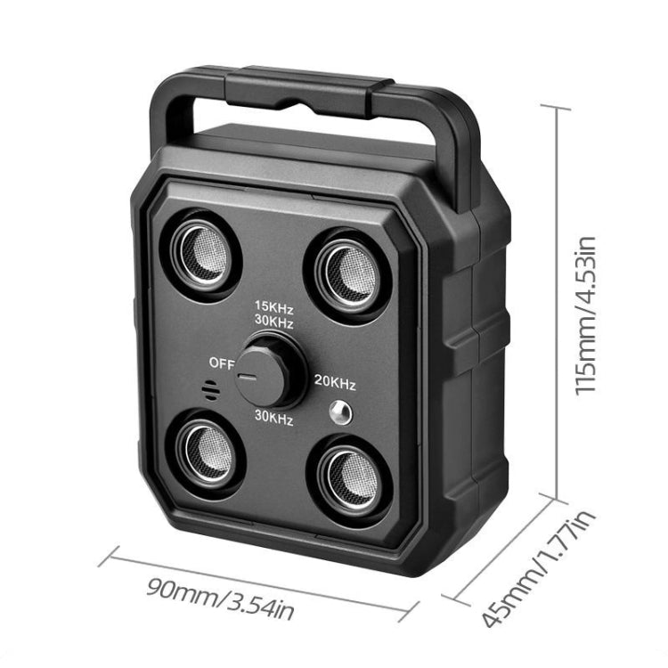 AI Intelligent Recognition Ultrasonic Bark Stopper Portable Dog Training Device Repellent(Black) - Training Aids by PMC TechLife | Online Shopping South Africa | PMC TechLife | Buy Now Pay Later Mobicred