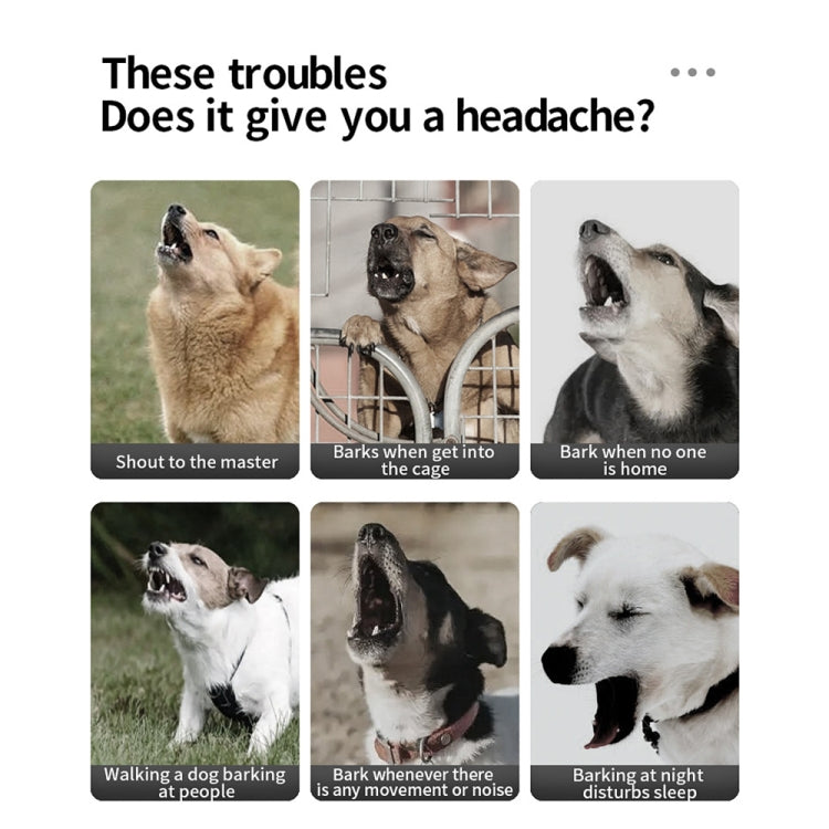 AI Intelligent Recognition Ultrasonic Bark Stopper Portable Dog Training Device Repellent(Black) - Training Aids by PMC TechLife | Online Shopping South Africa | PMC TechLife | Buy Now Pay Later Mobicred