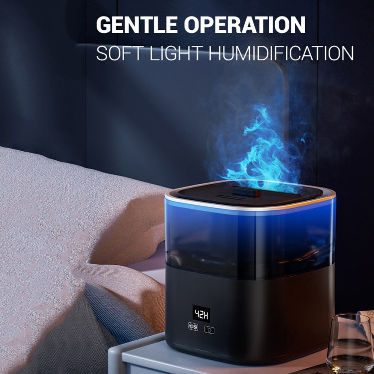 JSQ-58 1.1L large Capacity Digital Display Flame Atomization Humidifier, Color: Rose Gold(EU Plug) - free shipping - PMC TechLife - Order now!