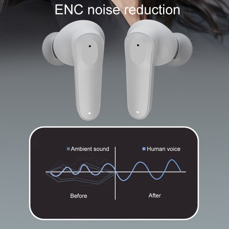 A98 AI Intelligent Translation Wireless Physical Noise Cancellation Bluetooth Earphones(White Blue) -  by PMC TechLife | Online Shopping South Africa | PMC TechLife | Buy Now Pay Later Mobicred