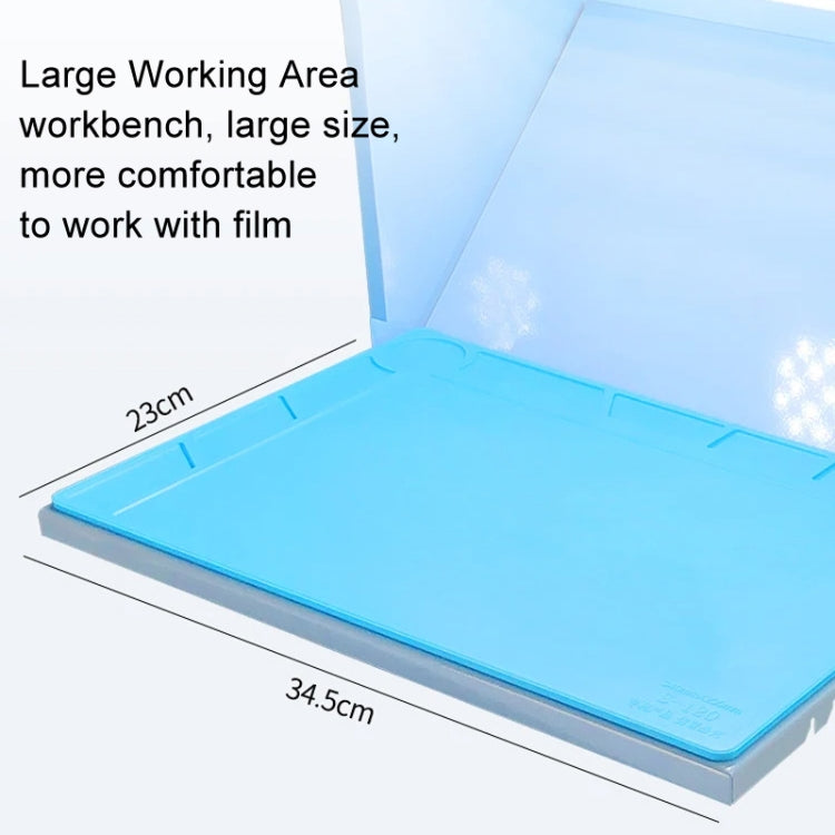 SUNSHINE SS-917C Mobile Phone Screen Repair Dust-free Workbench Green White Light Dual Lamps Dust Display Lamp Operator Bench US Plug - free shipping - PMC TechLife - Order now!