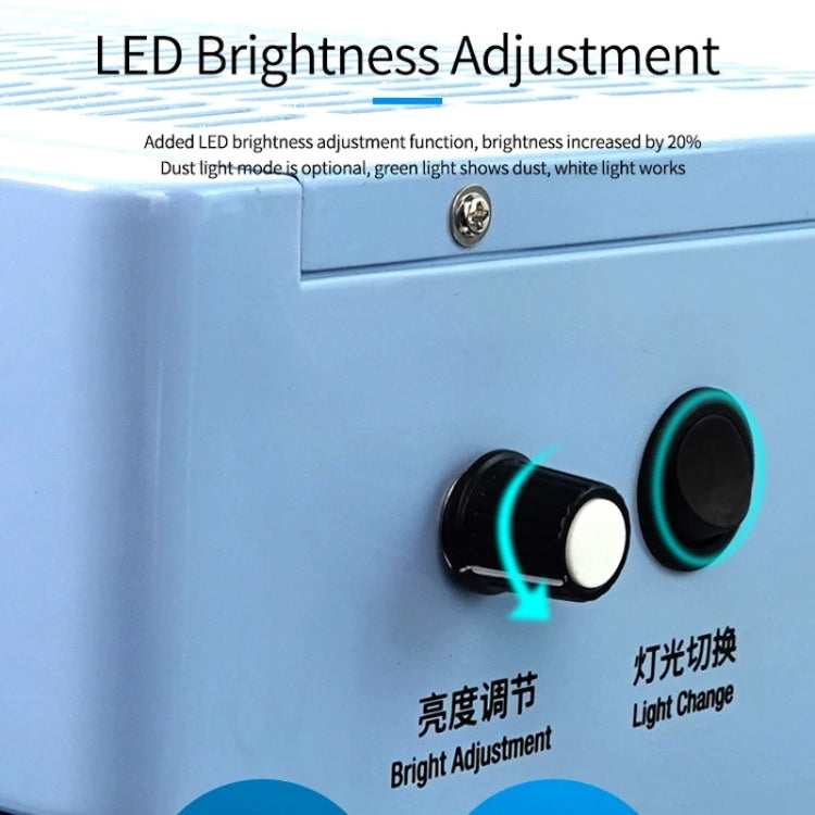 SUNSHINE SS-917C Mobile Phone Screen Repair Dust-free Workbench Green White Light Dual Lamps Dust Display Lamp Operator Bench US Plug - free shipping - PMC TechLife - Order now!