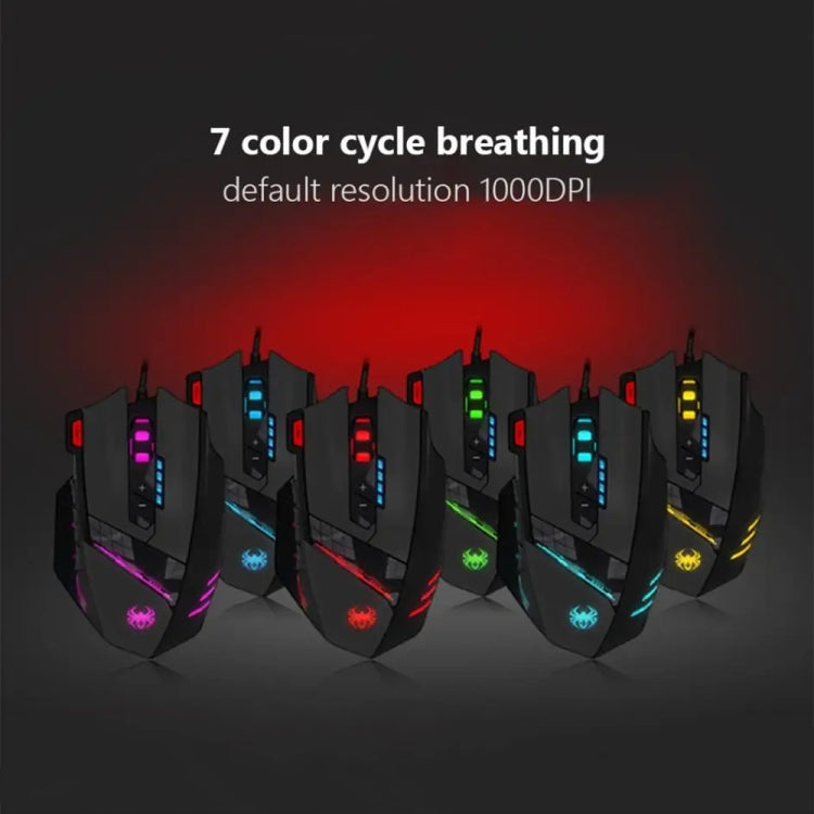 ZELOTES C12 12-buttons Ergonomic Programming Custom Gaming Wired Mouse(Black) - free shipping - PMC TechLife - Order now!