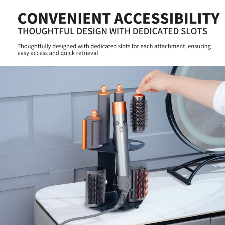 For Dyson Airwrap Curling Iron Desktop Storage Rack Wall-mounted Carbon Steel Bracket - For Dyson Accessories by PMC TechLife | Online Shopping South Africa | PMC TechLife | Buy Now Pay Later Mobicred