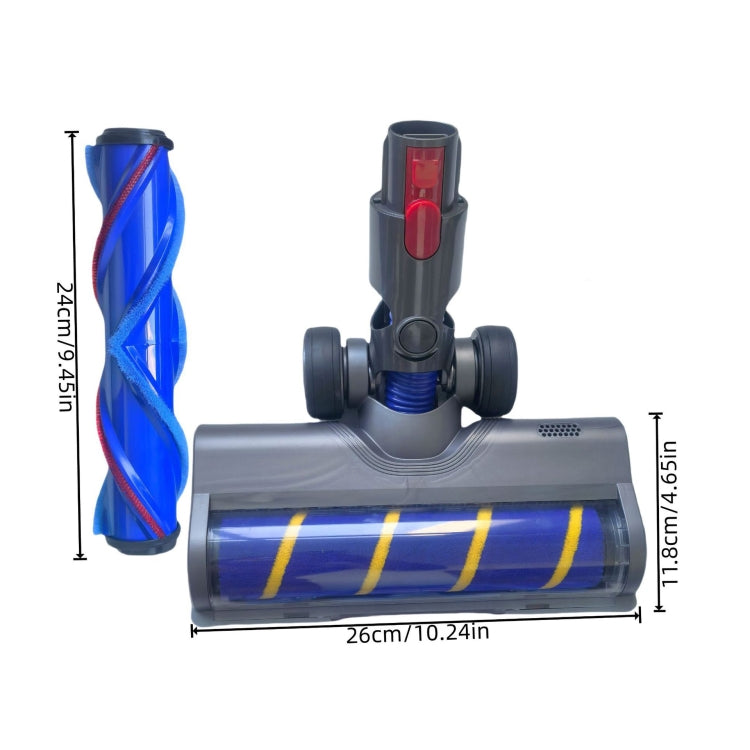 For Dyson V6 / V7 / V8 / V10 / V11 / V15 Soft Velvet Floor Brush & Direct Drive Roller Set with LED Light - For Dyson Accessories by PMC TechLife | Online Shopping South Africa | PMC TechLife | Buy Now Pay Later Mobicred