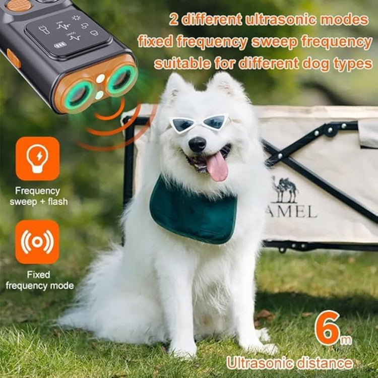 Ultrasonic Dual Head Dog Repeller Bark Stopper With High Power LED Flash Light - Training Aids by PMC TechLife | Online Shopping South Africa | PMC TechLife | Buy Now Pay Later Mobicred