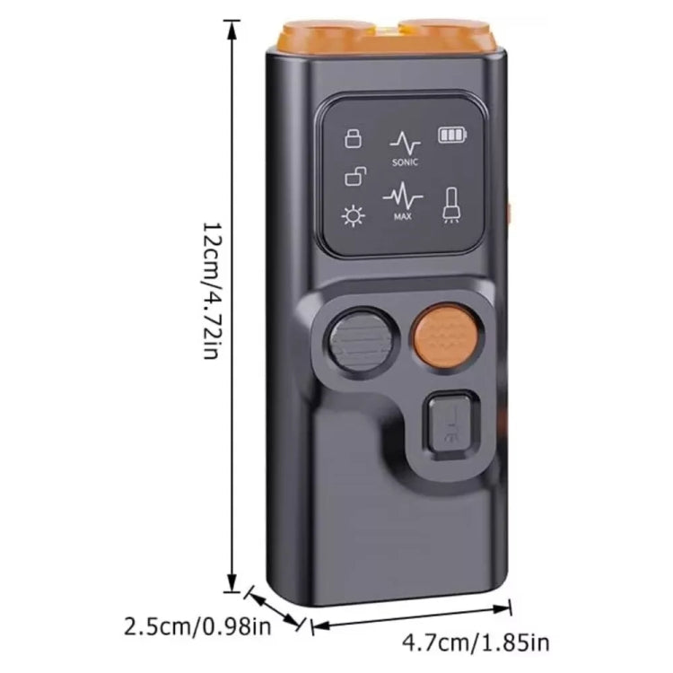 Ultrasonic Dual Head Dog Repeller Bark Stopper With High Power LED Flash Light - Training Aids by PMC TechLife | Online Shopping South Africa | PMC TechLife | Buy Now Pay Later Mobicred