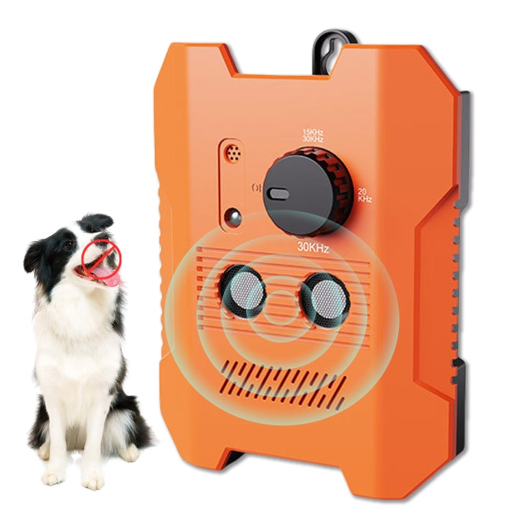 Ultrasonic Bark Stopper Anti-barking Dog Training Device With 3 Modes(Orange) - Training Aids by PMC TechLife | Online Shopping South Africa | PMC TechLife | Buy Now Pay Later Mobicred