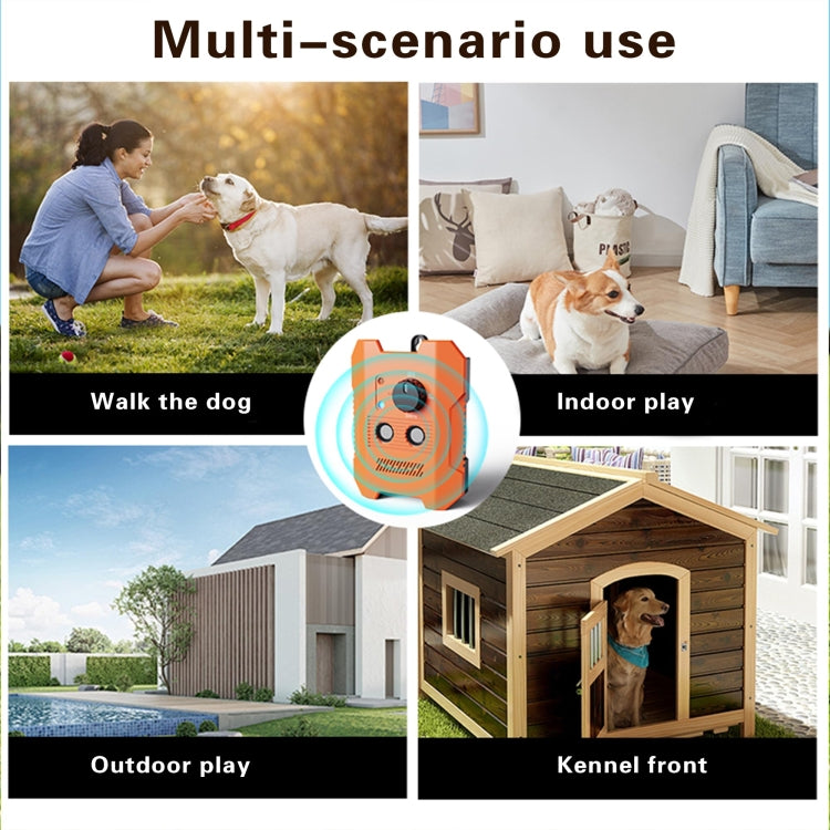 Ultrasonic Bark Stopper Anti-barking Dog Training Device With 3 Modes(Orange) - Training Aids by PMC TechLife | Online Shopping South Africa | PMC TechLife | Buy Now Pay Later Mobicred