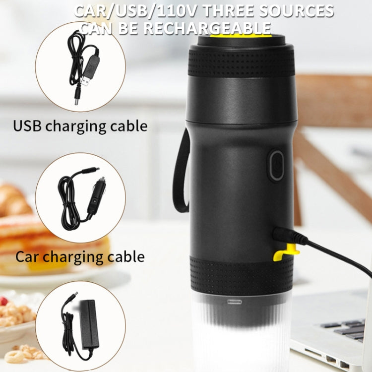 12V 3 In 1 Car Self-heating Coffee Machine Compatible With Large / Small Capsules and Ground Coffee, EU Plug(Black) - free shipping - PMC TechLife - Order now!