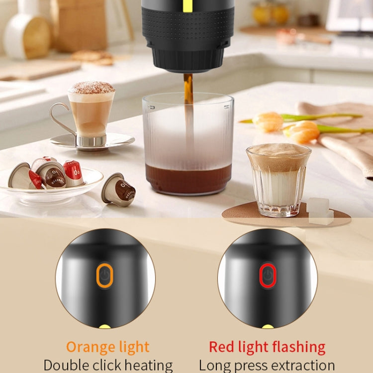 12V 3 In 1 Car Self-heating Coffee Machine Compatible With Large / Small Capsules and Ground Coffee, EU Plug(Black) - free shipping - PMC TechLife - Order now!
