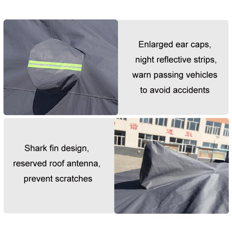 SUV Car EVA Plus Velvet Thickened Heat Insulation Sunshade With Shark Fin, Size: M- 4.45x1. 75x1.58 - PE Material by PMc TechLife | Online Shopping South Africa | PMc TechLife | Buy Now Pay Later Mobicred