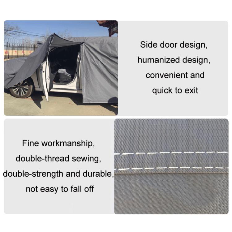 SUV Car EVA Plus Velvet Thickened Heat Insulation Sunshade With Shark Fin, Size: L 4.85x1.95x1.63 - PE Material by PMc TechLife | Online Shopping South Africa | PMc TechLife | Buy Now Pay Later Mobicred