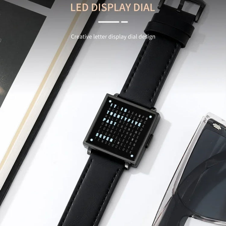 SKMEI Multi-function Letter Display Dial Square Men Electronic Watch, Color: Gold Steel Band - free shipping - PMC TechLife - Order now!