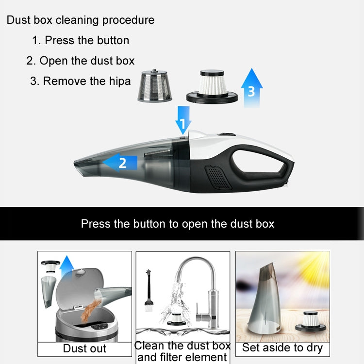 Car Handheld Portable Vacuum Cleaner With Strong Suction, Specifications: Wired + Charging 11.1V - Vacuum Cleaner by PMC Jewellery | Online Shopping South Africa | PMC Jewellery | Buy Now Pay Later Mobicred