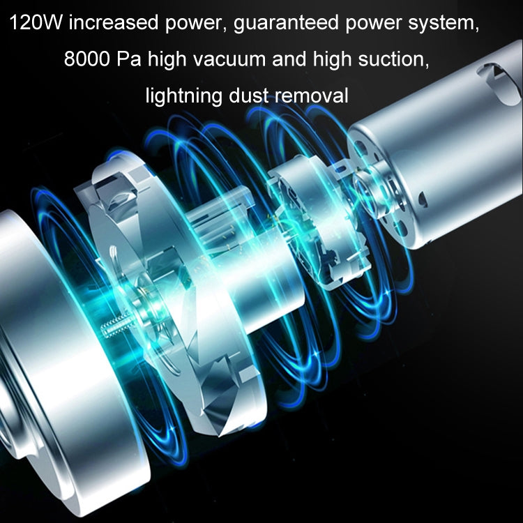 Wireless Car-mounted High-power Suction Handheld Vacuum Cleaner, Color: White Two-speed Adjustment 11.1V - Vacuum Cleaner by PMC Jewellery | Online Shopping South Africa | PMC Jewellery | Buy Now Pay Later Mobicred