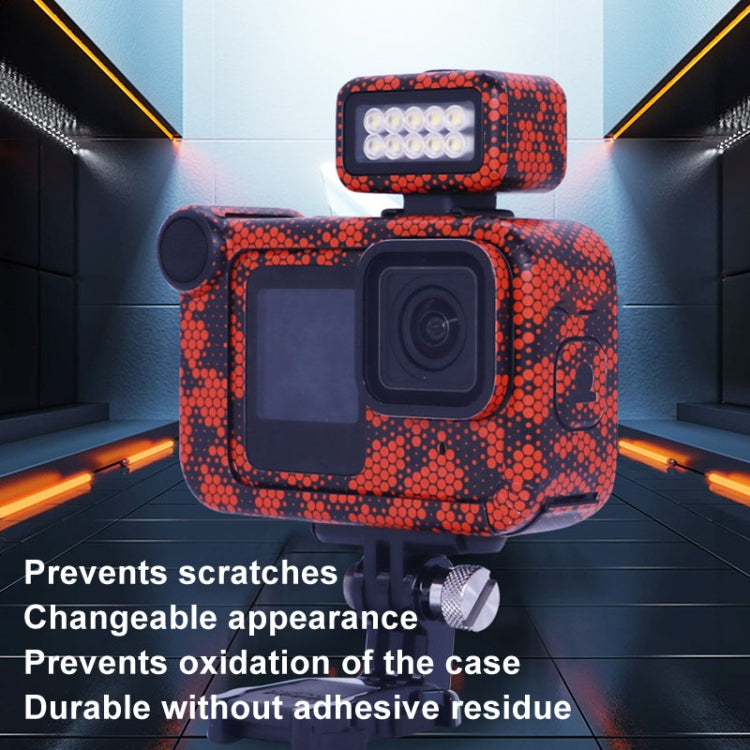 For GOPro HERO13 Black Camera Stickers Body Protective Film, Style: 14 Snake Scale White - free shipping - PMC TechLife - Order now!