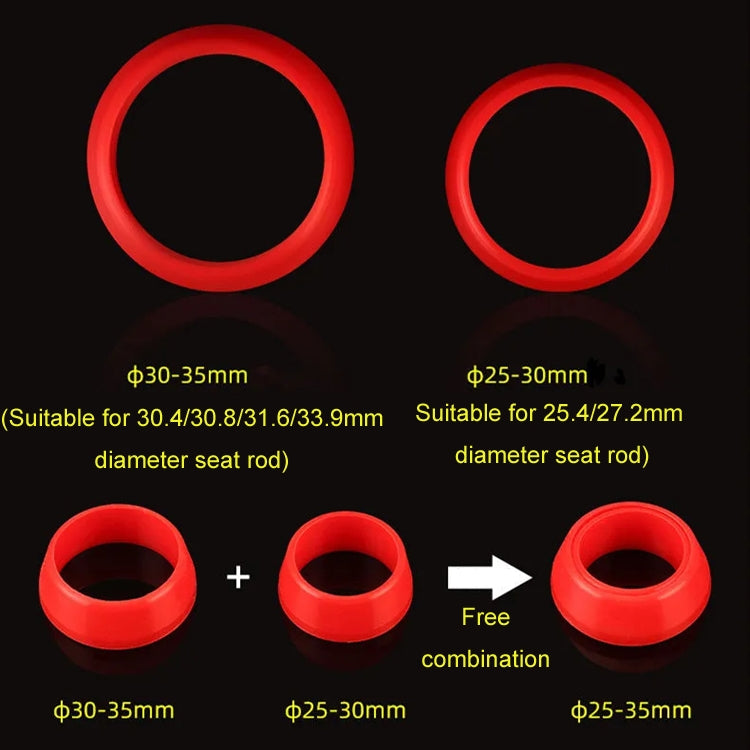 10pcs Mountain Road Bike Seatpost Waterproof Dustproof Cover, Color: Red For 25-30mm - free shipping - PMC TechLife - Order now!