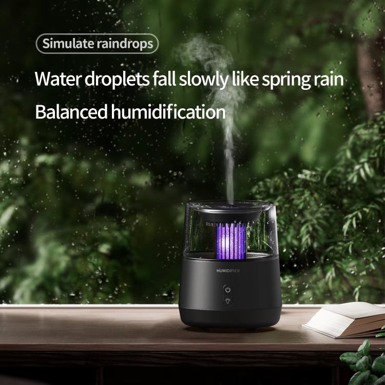 Raindrop Candlelight Aromatherapy Diffuser Air Humidifier with Colorful Lights EU Plug White - free shipping - PMC TechLife - Order now!