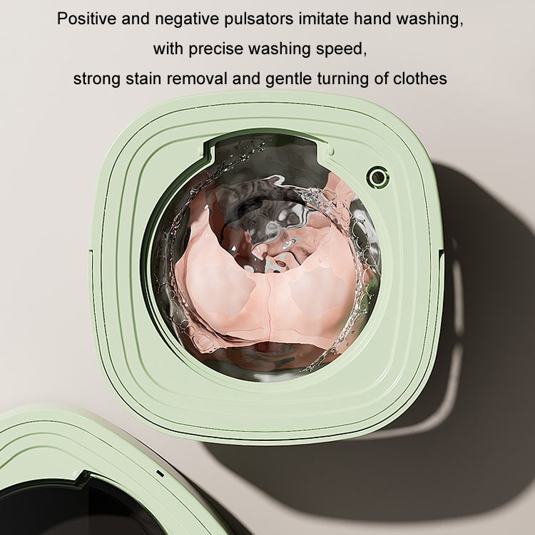 Fully Automatic Mini Foldable Washing Machine With Dehydration Function, Size: AU Plug(Pink) - free shipping - PMC TechLife - Order now!