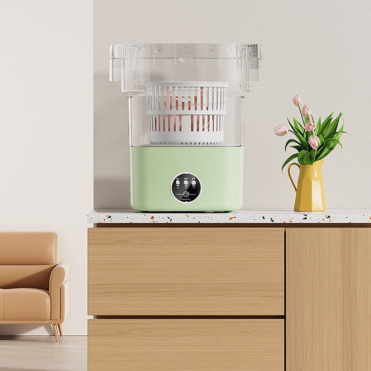 Fully Automatic Mini Foldable Washing Machine With Dehydration Function, Size: US Plug(Yellow) - free shipping - PMC TechLife - Order now!