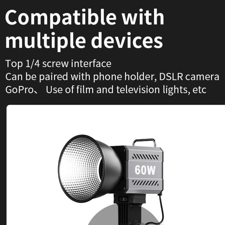Desiontal ZU-60 60W Hand-Held Camera Light High Power Fill Light, EU Plug, Spec: Standard - free shipping - PMC TechLife - Order now!
