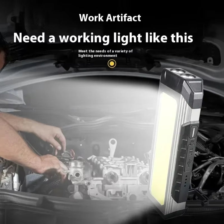 E-SMARTER KXK586 Flat Work Light LED Work Auto Repair Light USB Rechargeable Repair Light With Magnetic Attachment - Other Tools by E-SMARTER | Online Shopping South Africa | PMC Jewellery | Buy Now Pay Later Mobicred