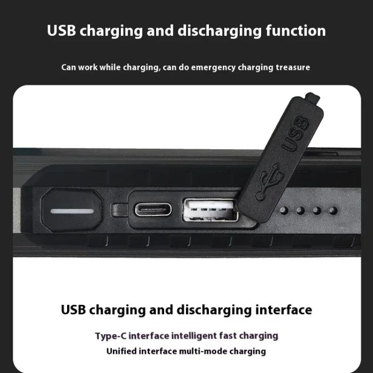 E-SMARTER KXK586 Flat Work Light LED Work Auto Repair Light USB Rechargeable Repair Light With Magnetic Attachment - Other Tools by E-SMARTER | Online Shopping South Africa | PMC Jewellery | Buy Now Pay Later Mobicred