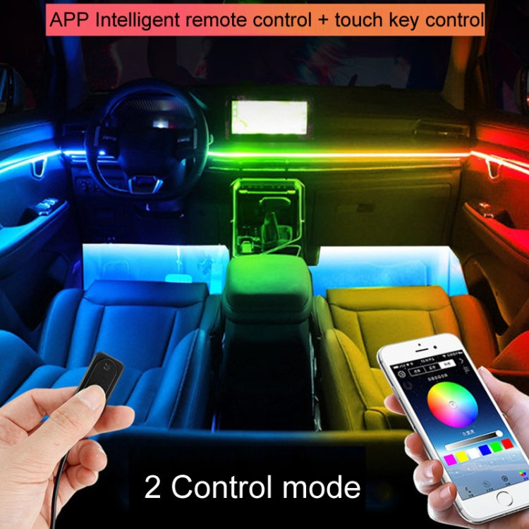 14 in 1 Car Hidden Acrylic LED Colorful Decorative Atmosphere Light Strip - Atmosphere lights by PMC Jewellery | Online Shopping South Africa | PMC Jewellery | Buy Now Pay Later Mobicred