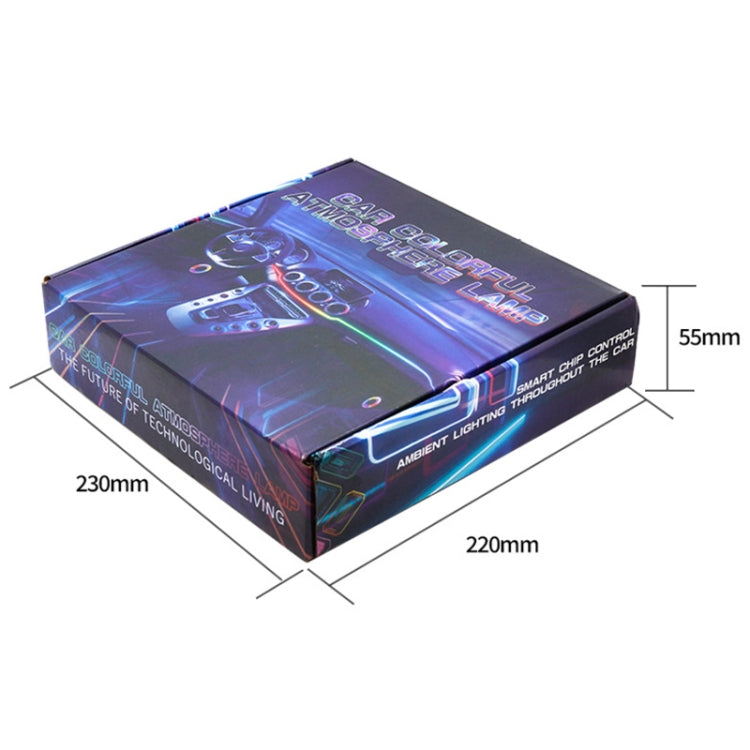 6 in 1 Car Hidden Acrylic LED Colorful Decorative Atmosphere Light Strip - Atmosphere lights by PMC Jewellery | Online Shopping South Africa | PMC Jewellery | Buy Now Pay Later Mobicred