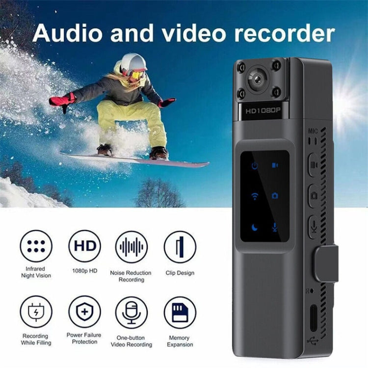 WIFI HD Night Vision Chest-Worn Work Recorder Cycling Camera, Model: L13+64G TF Card+Bracket - Video Cameras by PMC TechLife | Online Shopping South Africa | PMC TechLife | Buy Now Pay Later Mobicred