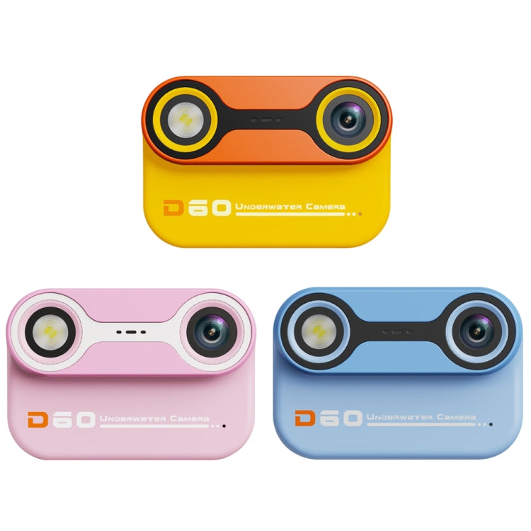 D60 3m Waterproof 2K HD 10X 2.4-inch Outdoor Photo Video Recording Children Mini Camera(Pink) - Children Cameras by PMC TechLife | Online Shopping South Africa | PMC TechLife | Buy Now Pay Later Mobicred