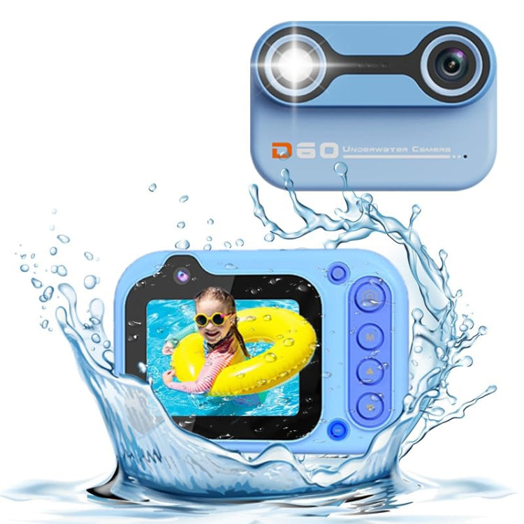 D60 3m Waterproof 2K HD 10X 2.4-inch Outdoor Photo Video Recording Children Mini Camera(Pink) - Children Cameras by PMC TechLife | Online Shopping South Africa | PMC TechLife | Buy Now Pay Later Mobicred