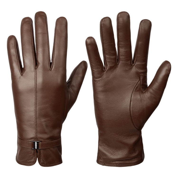 Women Sheepskin Wool Fleece Lined Windproof Warm Gloves Touchscreen Thick Snow Driving Gloves, Size: XL(Coffee) - Full Finger Gloves by PMC TechLife | Online Shopping South Africa | PMC TechLife | Buy Now Pay Later Mobicred