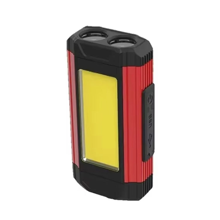 E-SMARTER K011 USB Rechargeable Repair Light With Magnet COB Strong Light Flashlight, Style: B Simple Red - Other Tools by E-SMARTER | Online Shopping South Africa | PMC TechLife | Buy Now Pay Later Mobicred