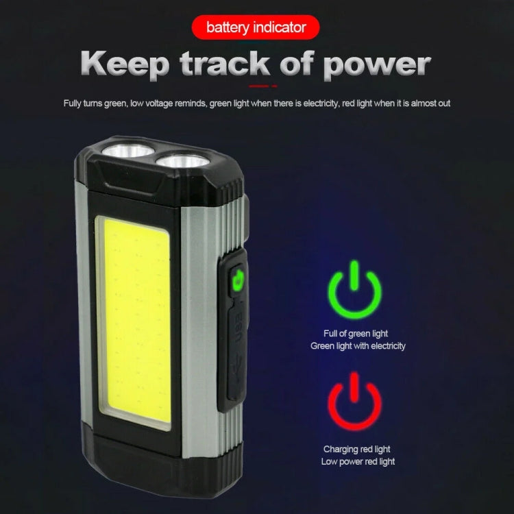 E-SMARTER K011 USB Rechargeable Repair Light With Magnet COB Strong Light Flashlight, Style: A Foldable Red - Other Tools by E-SMARTER | Online Shopping South Africa | PMC Jewellery | Buy Now Pay Later Mobicred