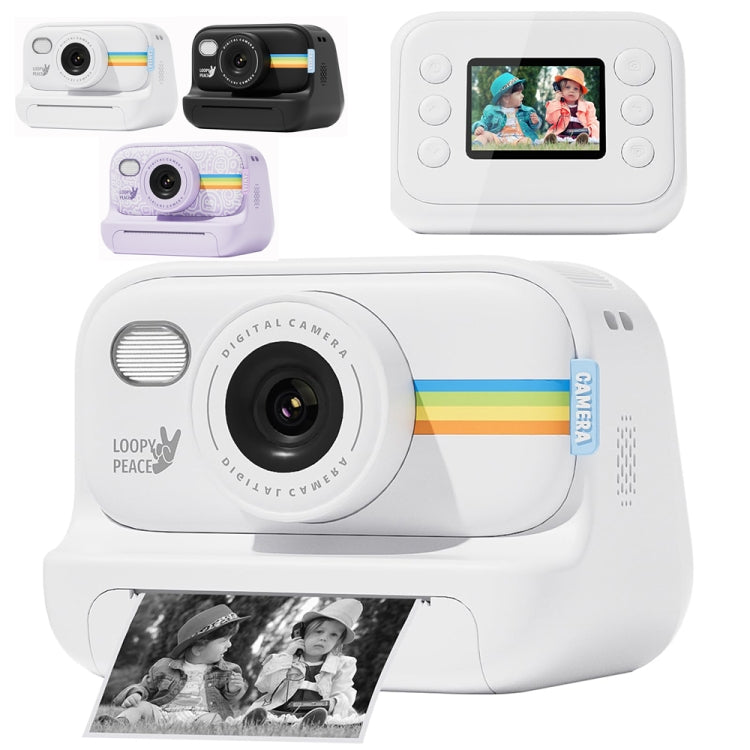 2.0-Inch LED Flash 1080P HD Recording Photo Printing Camera With 3-Rolls Paper, Color: Black - Children Cameras by PMC TechLife | Online Shopping South Africa | PMC TechLife | Buy Now Pay Later Mobicred