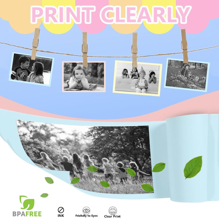 2.0-Inch LED Flash 1080P HD Recording Photo Printing Camera With 3-Rolls Paper, Color: White - Children Cameras by PMC TechLife | Online Shopping South Africa | PMC TechLife | Buy Now Pay Later Mobicred
