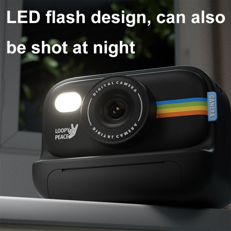 2.0-Inch LED Flash 1080P HD Recording Photo Printing Camera With 3-Rolls Paper, Color: Purple+32G - Children Cameras by PMC TechLife | Online Shopping South Africa | PMC TechLife | Buy Now Pay Later Mobicred