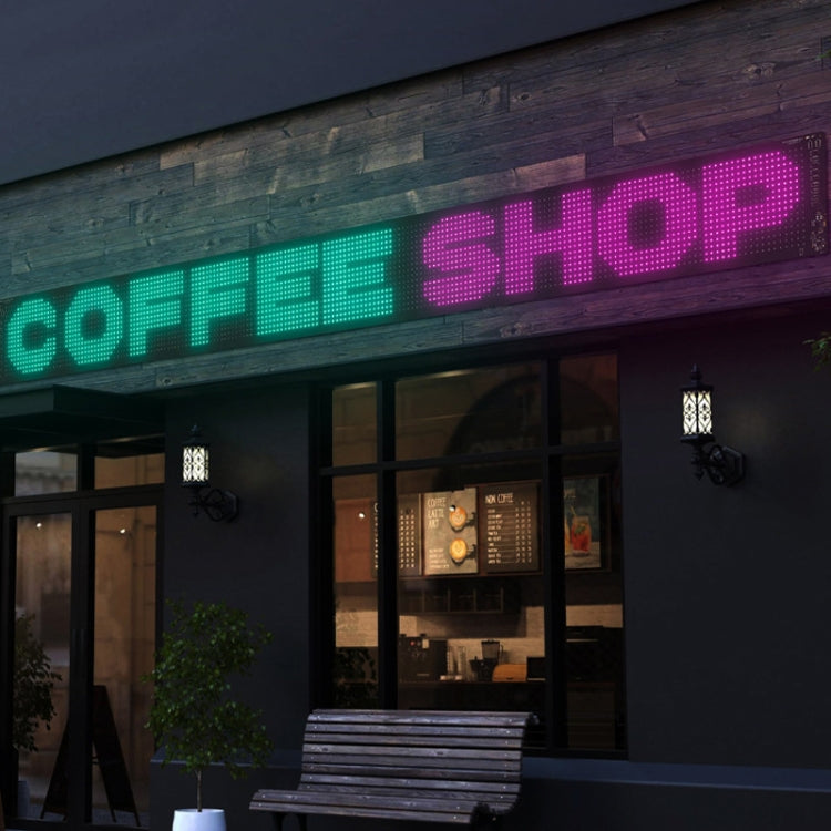 LED Flexible Screen Advertising  Large Screen Supports APP Bluetooth Control 52.4 x 7.6 Inch US Plug - Car Monitor by PMC TechLife | Online Shopping South Africa | PMC TechLife | Buy Now Pay Later Mobicred