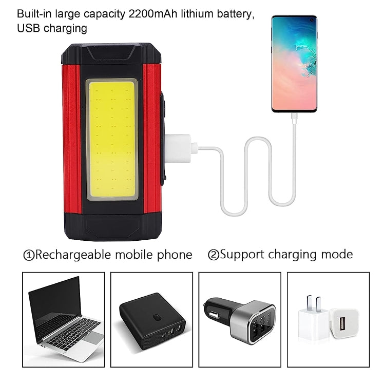 E-SMARTER K011 Bike LED Lamp USB Rechargeable Cycling Light COB Bright Flashlight(Silver) - free shipping - PMC TechLife - Order now!