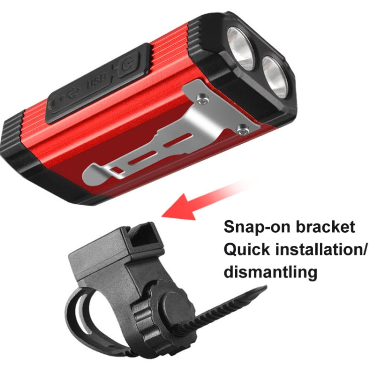 E-SMARTER K011 Bike LED Lamp USB Rechargeable Cycling Light COB Bright Flashlight(Silver) - free shipping - PMC TechLife - Order now!